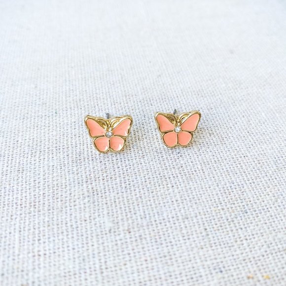 LC Lauren Conrad Jewelry - 🎄3/$15 🎄LC Lauren Conrad | Pink Butterfly Stud Earrings